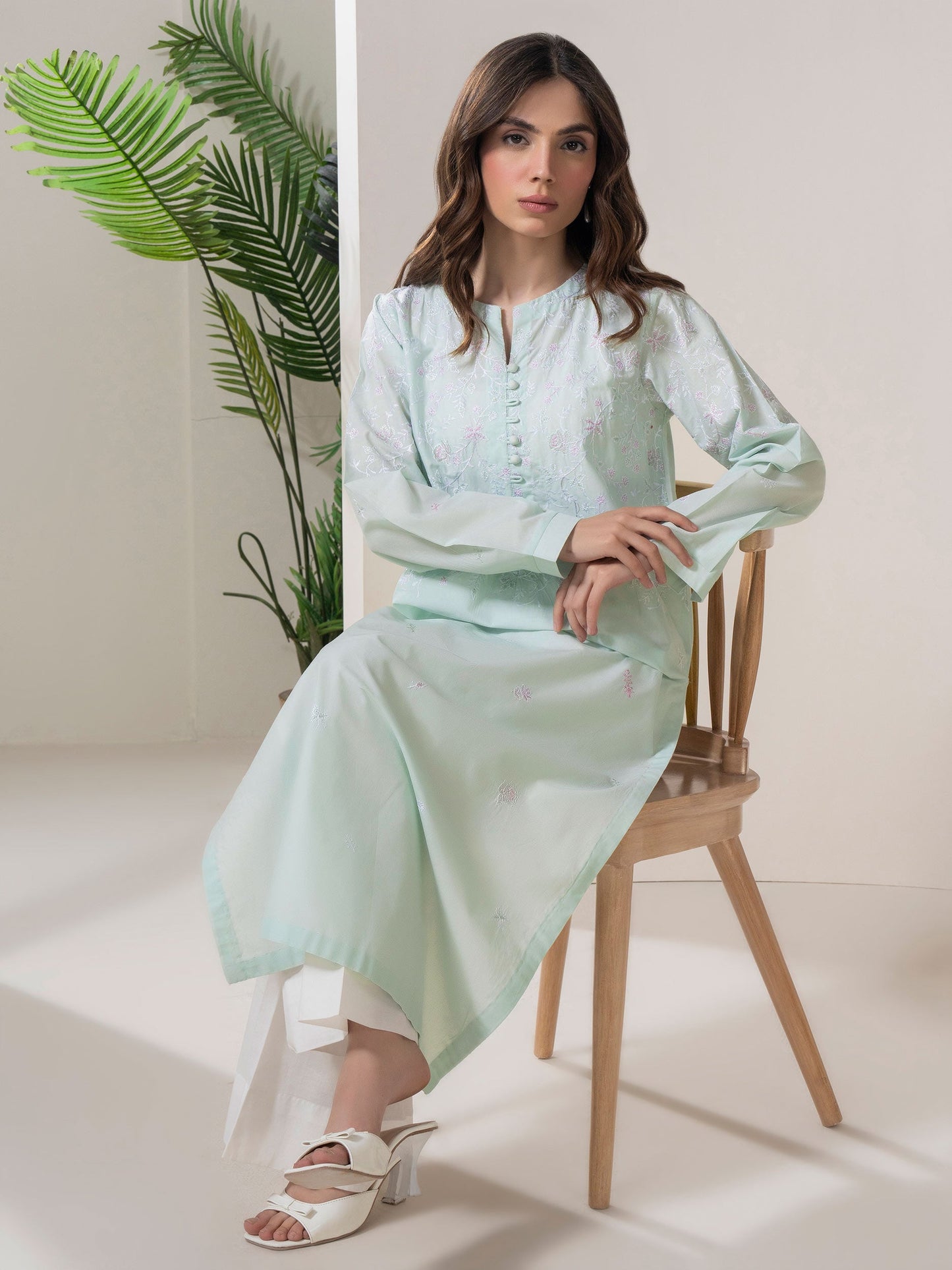 Embroidered Lawn Shirt  (Pret)