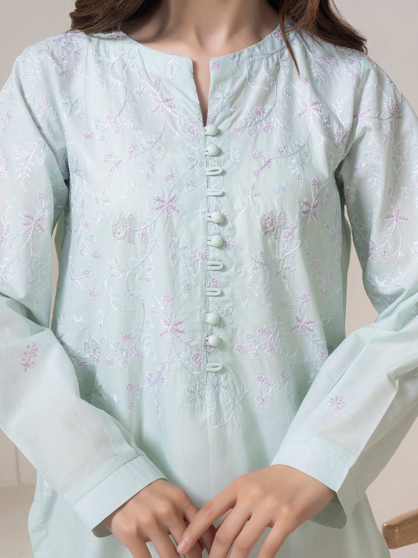 Embroidered Lawn Shirt  (Pret)