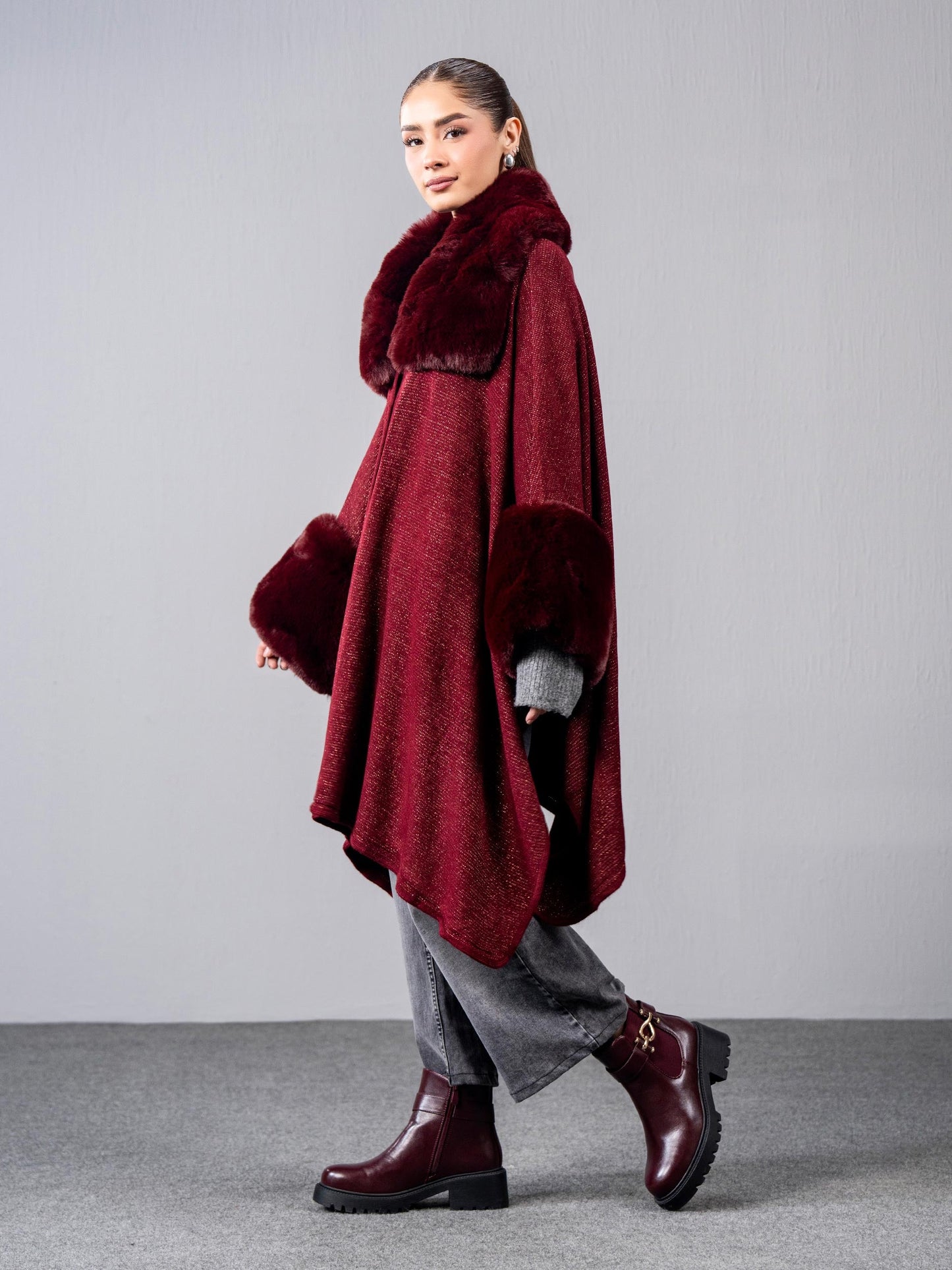 Woolen Blend Cape