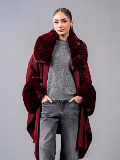 Woolen Blend Cape
