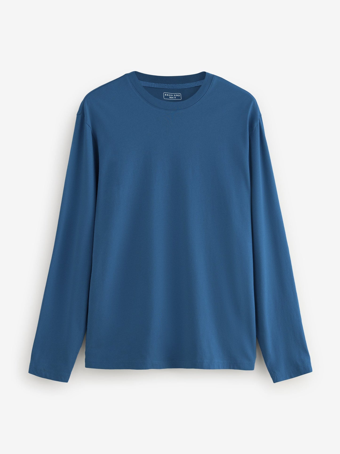Teal Blue Long Sleeve Crew Neck T-Shirt - Women
