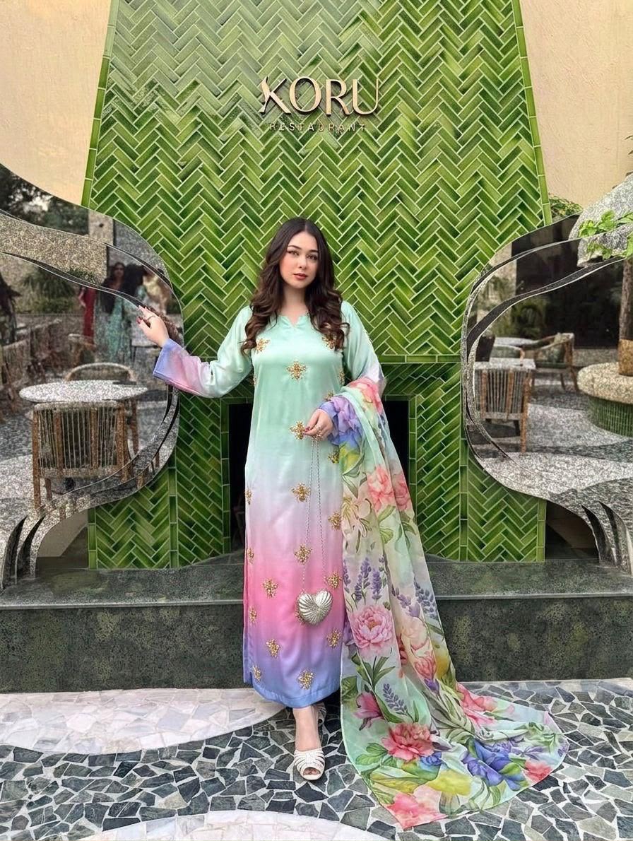 Shamoze Silk Digital Tye&Dye #8547